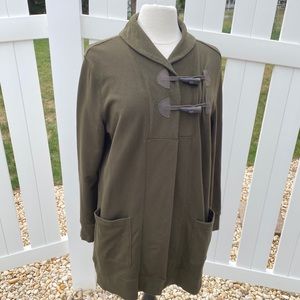 Chaps Ralph Lauren Green Cloak Jacket